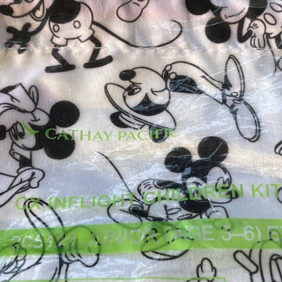 Cathay Pacific Disney 90 years of Mickey Drawstring Bag & Travel Document Holder - Picture 5 of 5